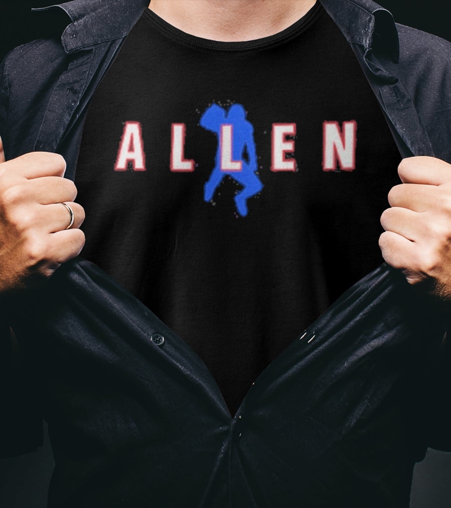 Allen 17 Winter Soldier Football Quarterback Jump T-Shirt
