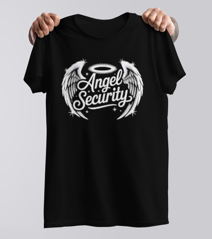 Angel Security Wings And Halo Guardian T-Shirt