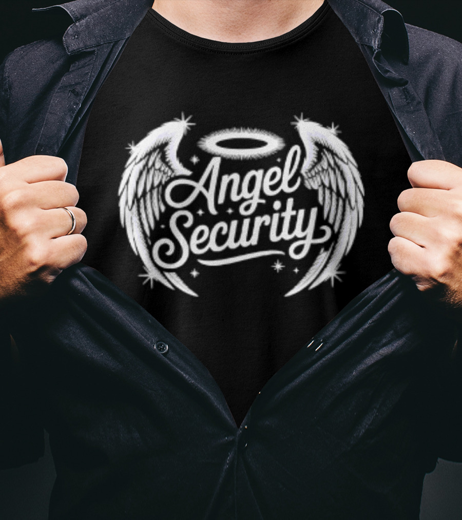 Angel Security Wings And Halo Guardian T-Shirt