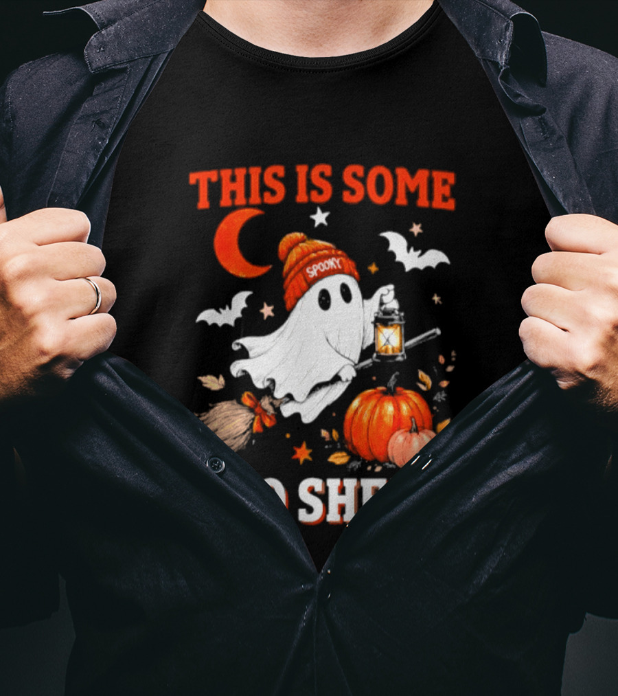This Is Some Boo Sheet Spooky Ghost Lantern Pumpkin Halloween T-Shirt