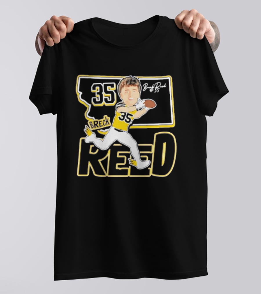 35 Breck Reed Montana State Bobcats Player Caricature 2026 T-Shirt