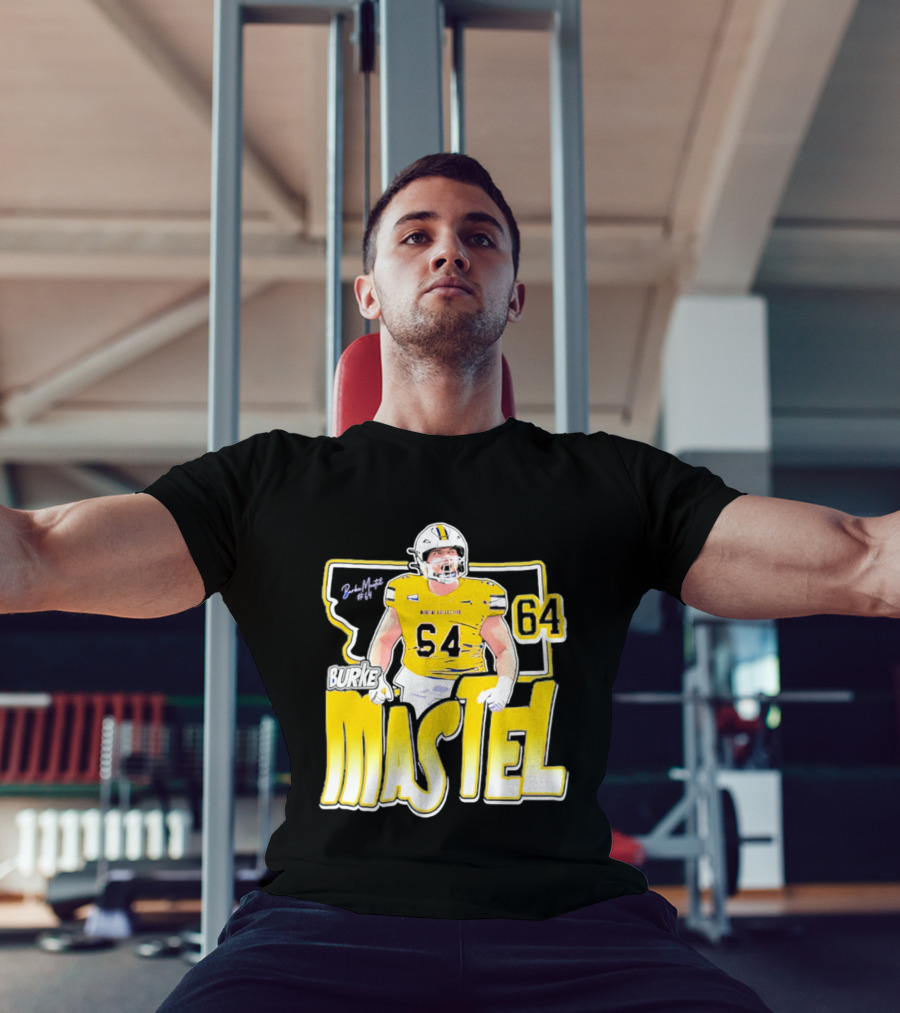Burke Mastel 2026 Montana State Bobcats Player 64 Caricature T-Shirt