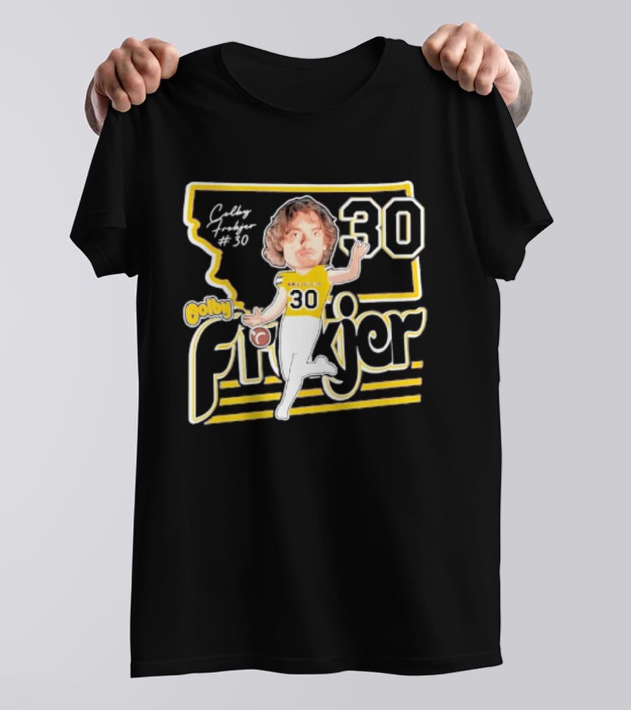 Colby Frokjer Montana State Bobcats 30 Player Caricature 2026 T-Shirt