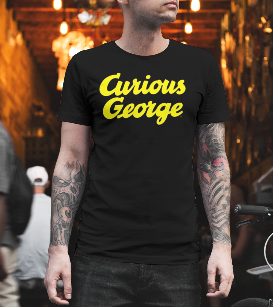 Curious George Monkey Children's Book PBS Series Official Merchandise T-Shirt