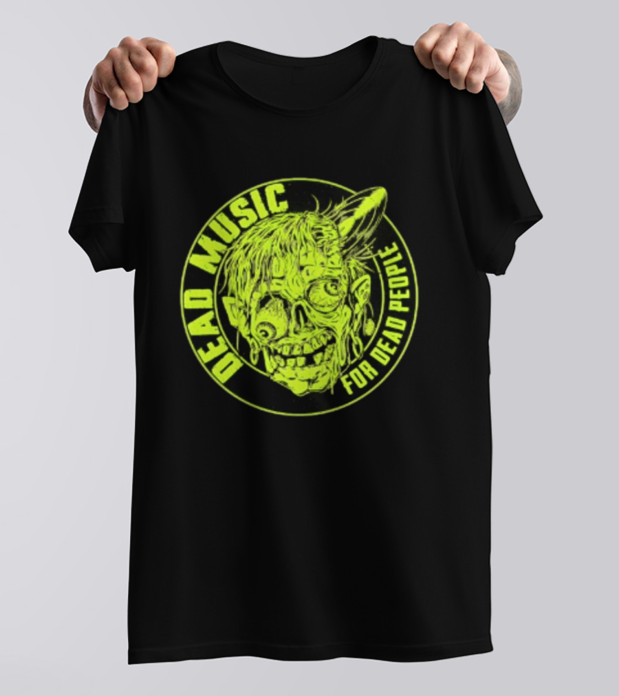 Zombie Vinyl Record Dead Music For Dead People T-Shirt