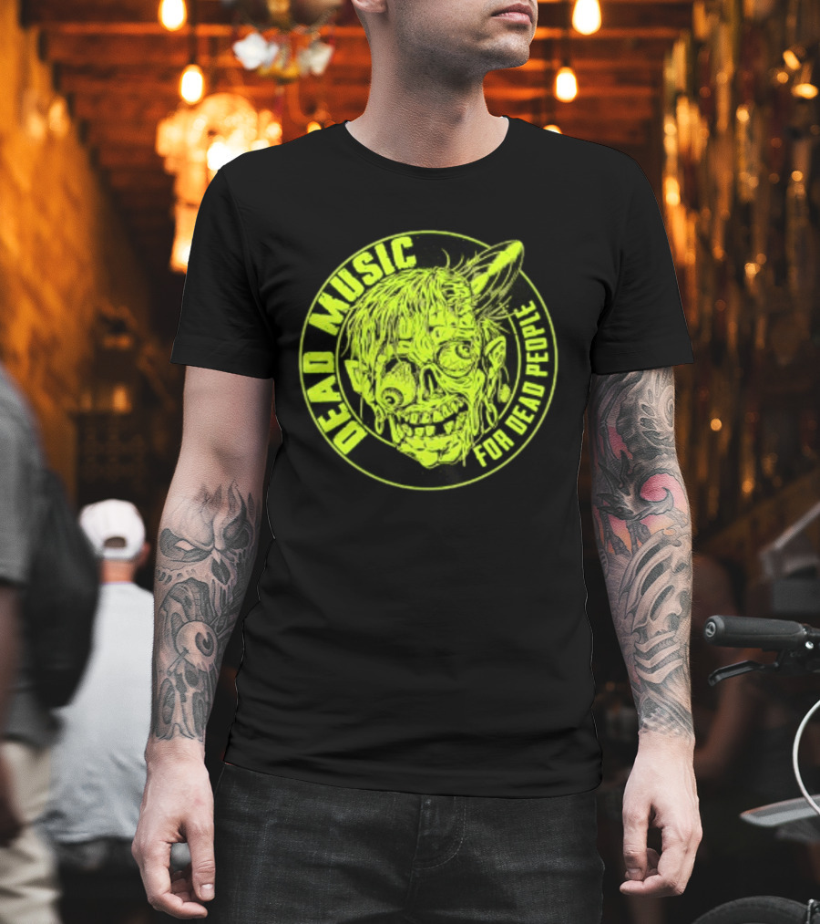 Zombie Vinyl Record Dead Music For Dead People T-Shirt