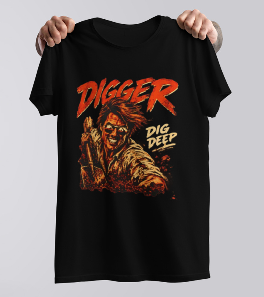 Digger Dig Deep Tom Cruise Rockwell Halloween T-Shirt