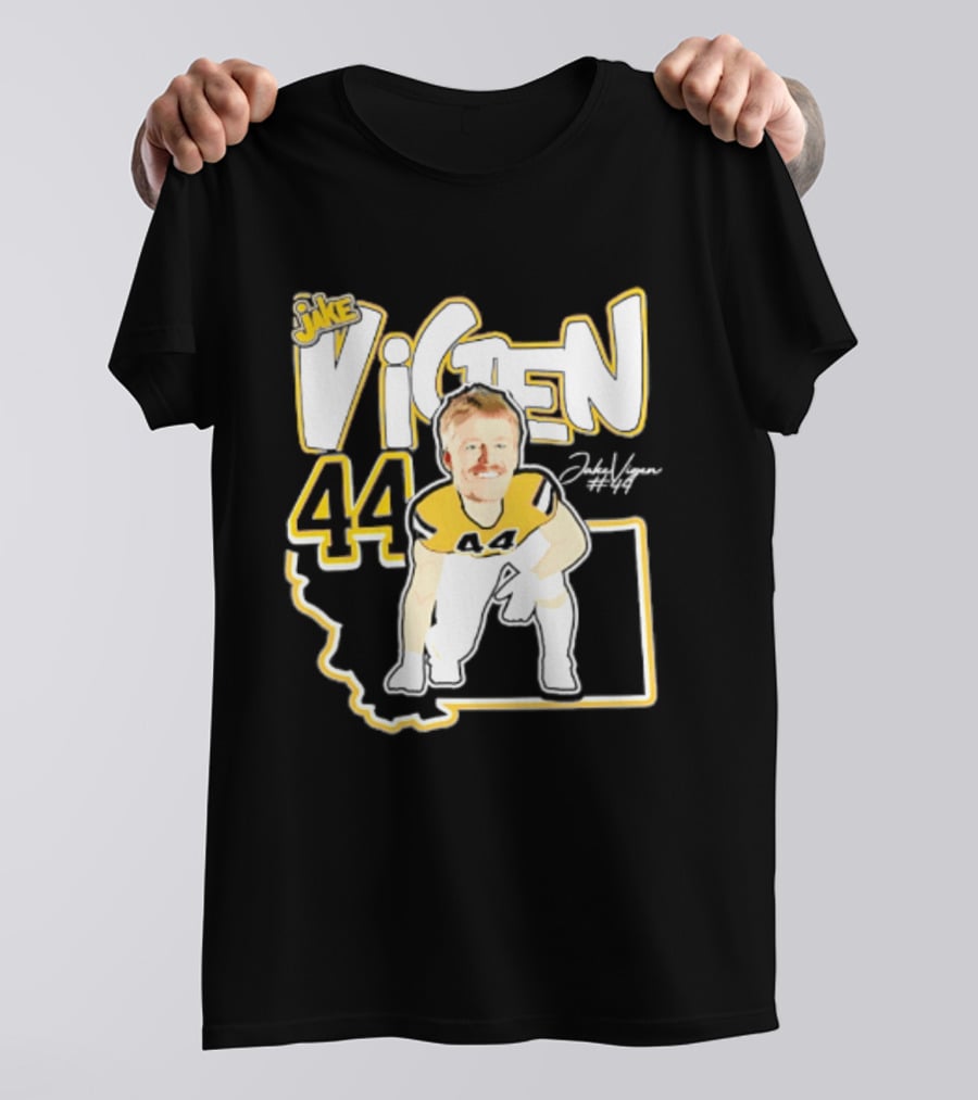 Jake Vigen 44 Montana State Bobcats Player 2026 Caricature T-Shirt