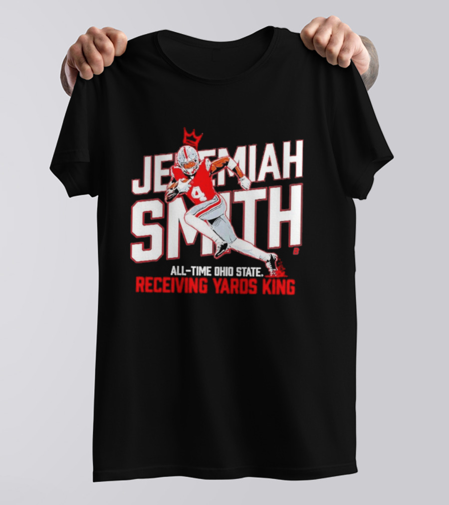 Jeremiah Smith All Time Ohio State Receiving Yards King Football Glory T-Shirt