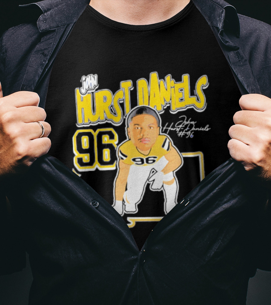 Montana State Bobcats 2026 Hurst Daniels 96 Player Caricature T-Shirt