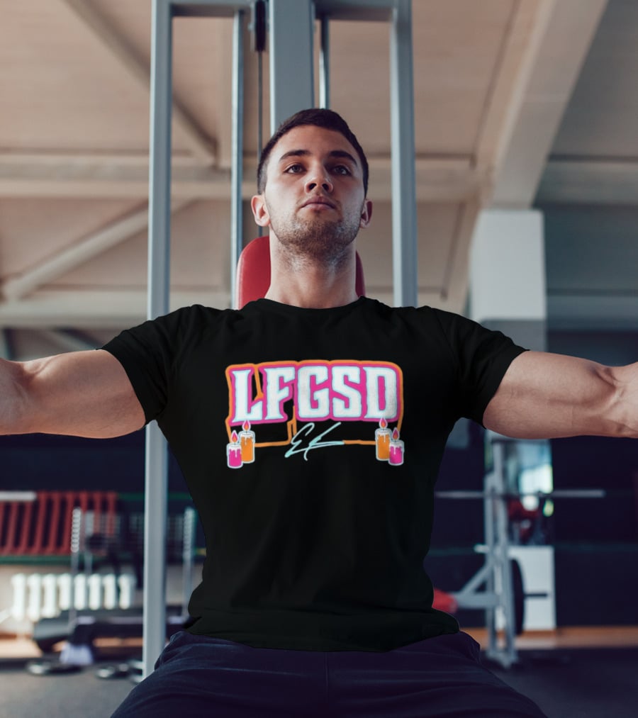LFGSD Ethan San Diego Padres Candles T-Shirt