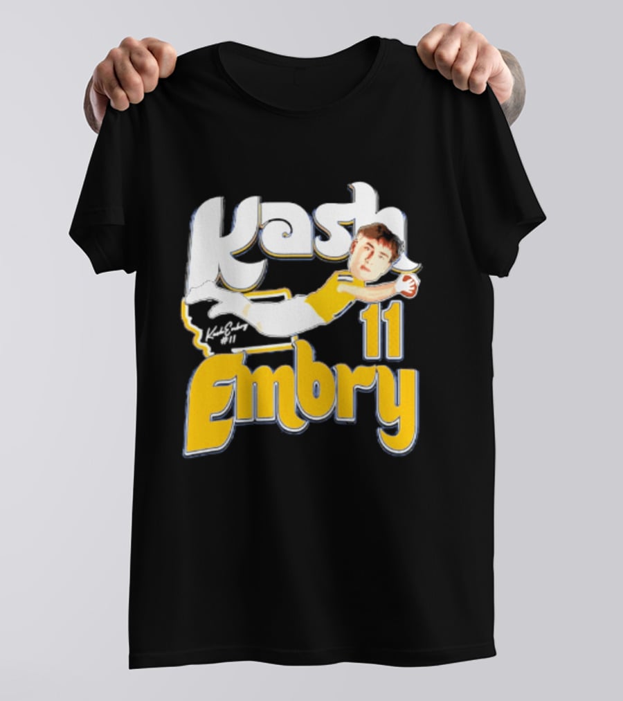 Kash Embry 11 Montana State Bobcats Player Caricature 2026 T-Shirt