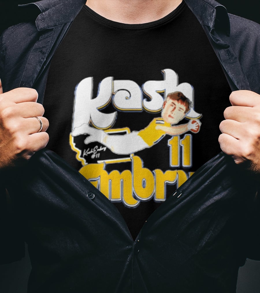 Kash Embry 11 Montana State Bobcats Player Caricature 2026 T-Shirt