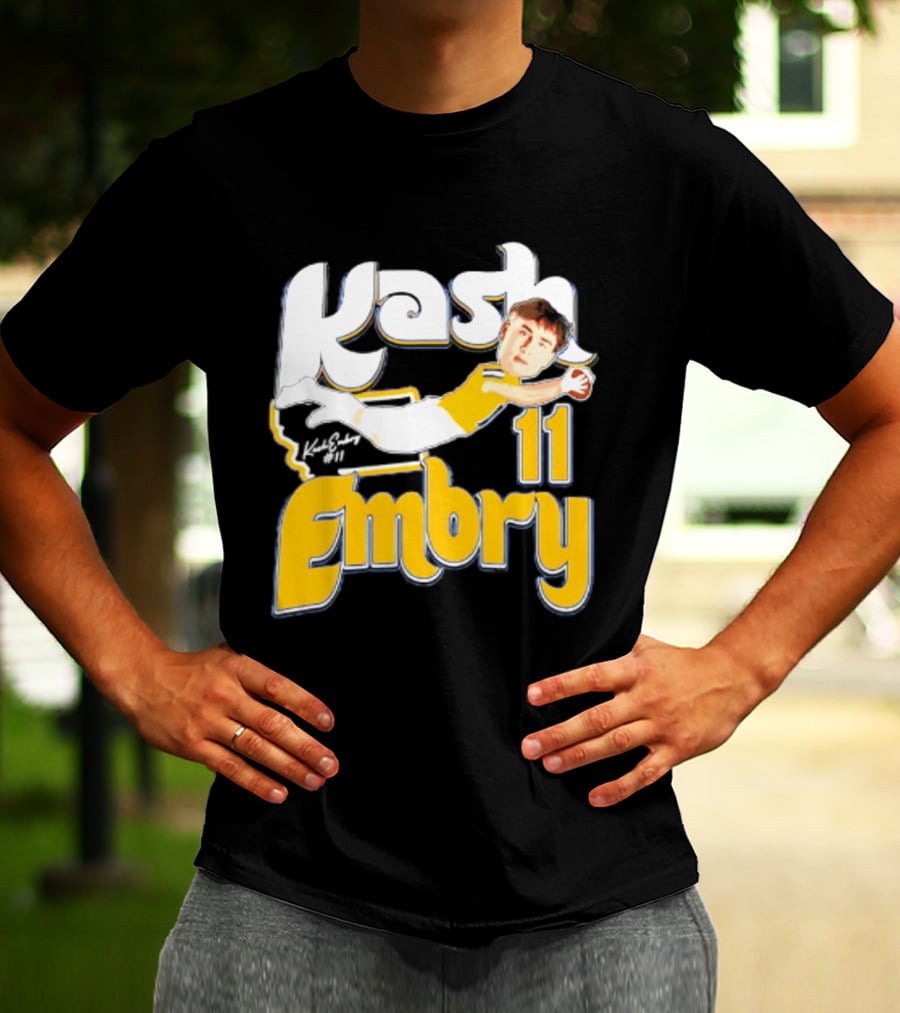 Kash Embry 11 Montana State Bobcats Player Caricature 2026 T-Shirt