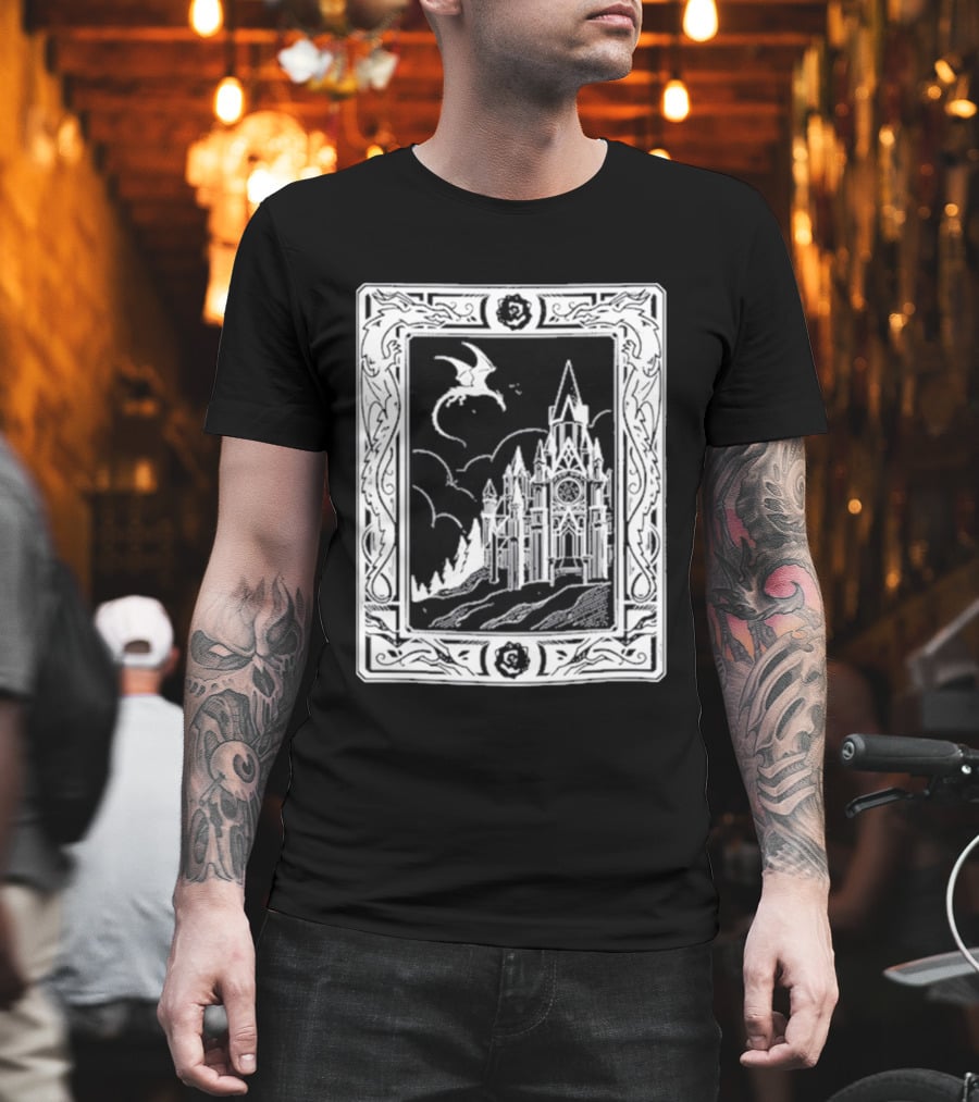 GeminiTay Castle Dragon Gothic Fantasy T-Shirt