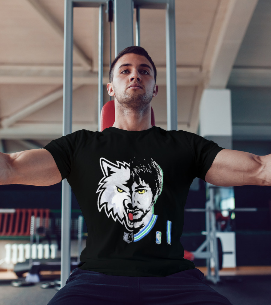 Majestic Ricky Rubio Minnesota Timberwolves NBA Game Face T-Shirt