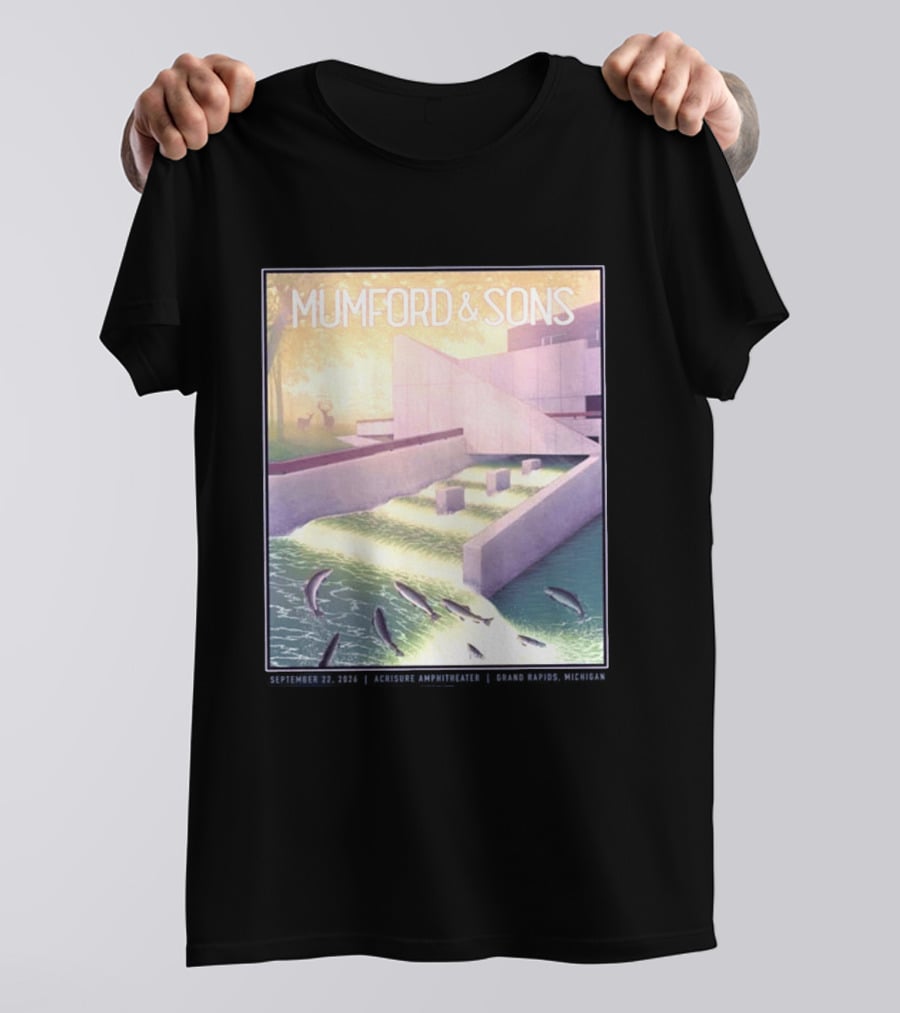 Mumford And Sons September 22 2026 Grand Rapids Acrisure Amphitheater Event T-Shirt