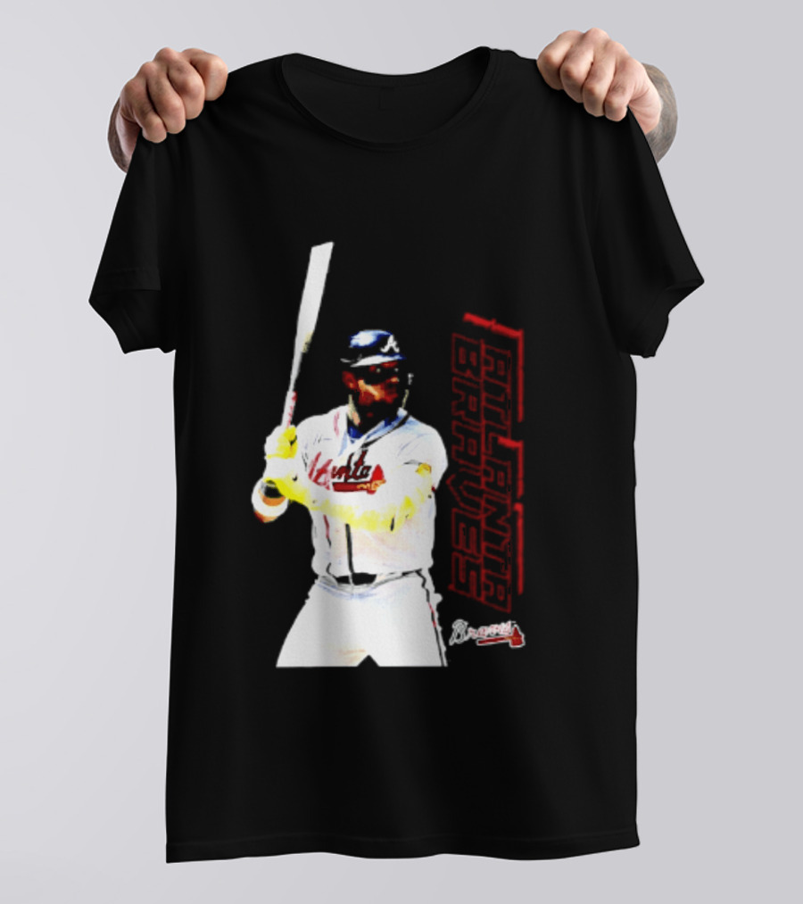 Ronald Acuña Jr Atlanta Braves Swing Action Baseball Player T-Shirt