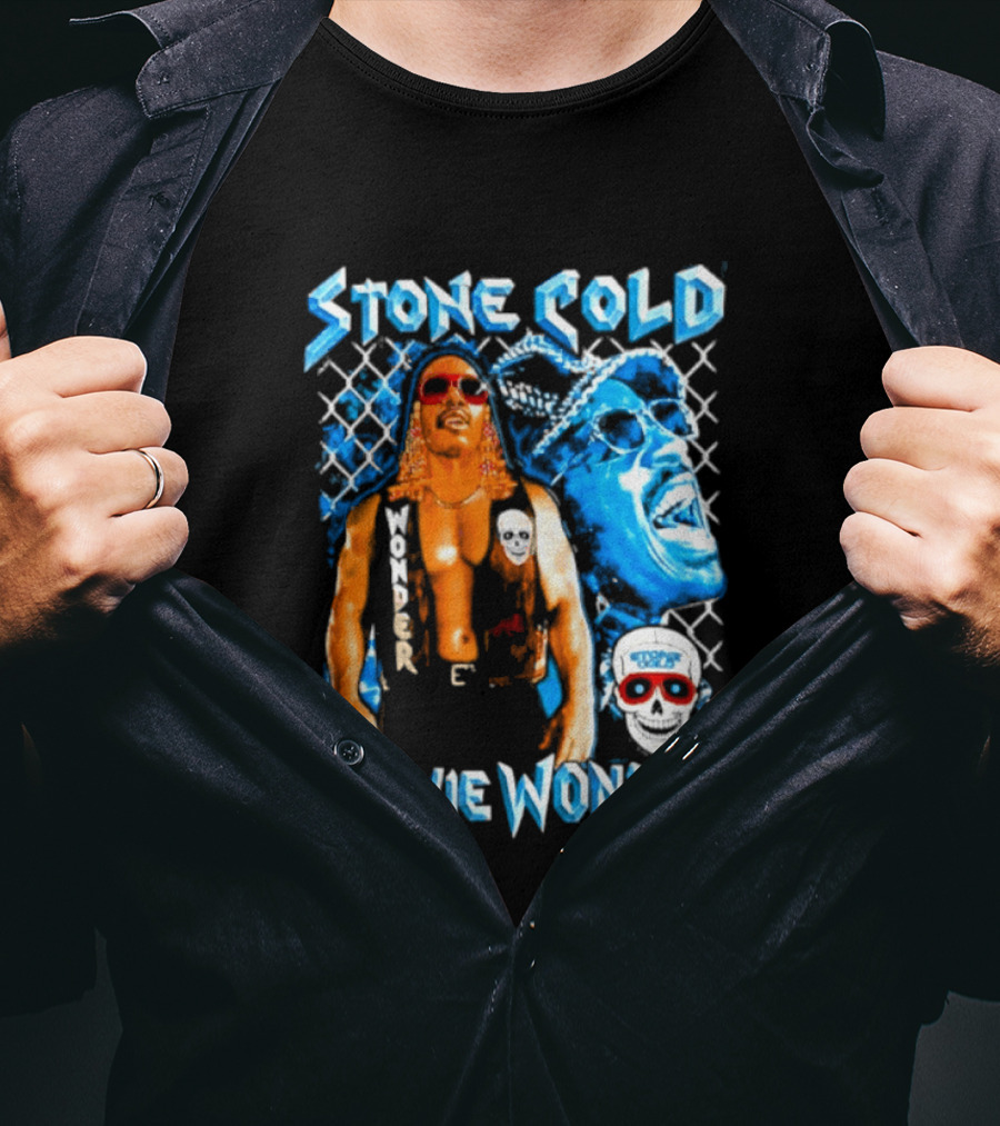 Stone Cold Stevie Wonder Iconic Mashup Legend T-Shirt
