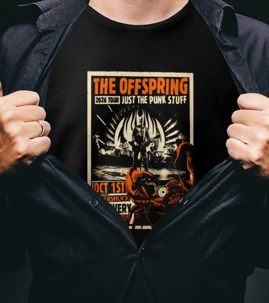 The Offspring 2026 Tour Just The Punk Stuff Aftershock Festival Discovery Park Sacramento Oct 1st T-Shirt