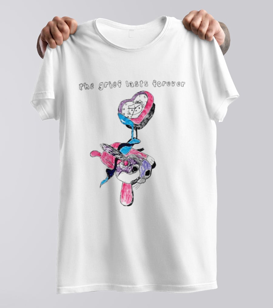 The Grief Lasts Forever Heart Bunny T-Shirt