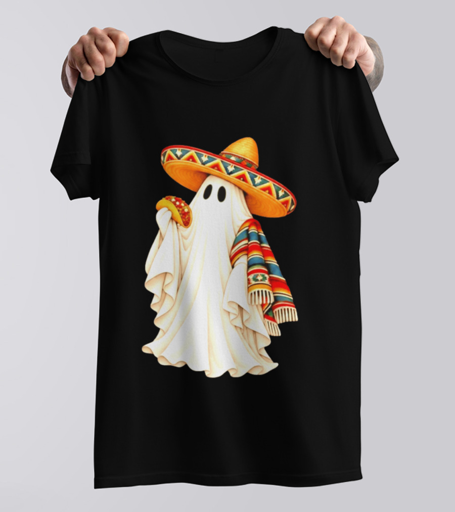 Me Ghosta Tacos Halloween Sombrero Ghost 2026 T-Shirt