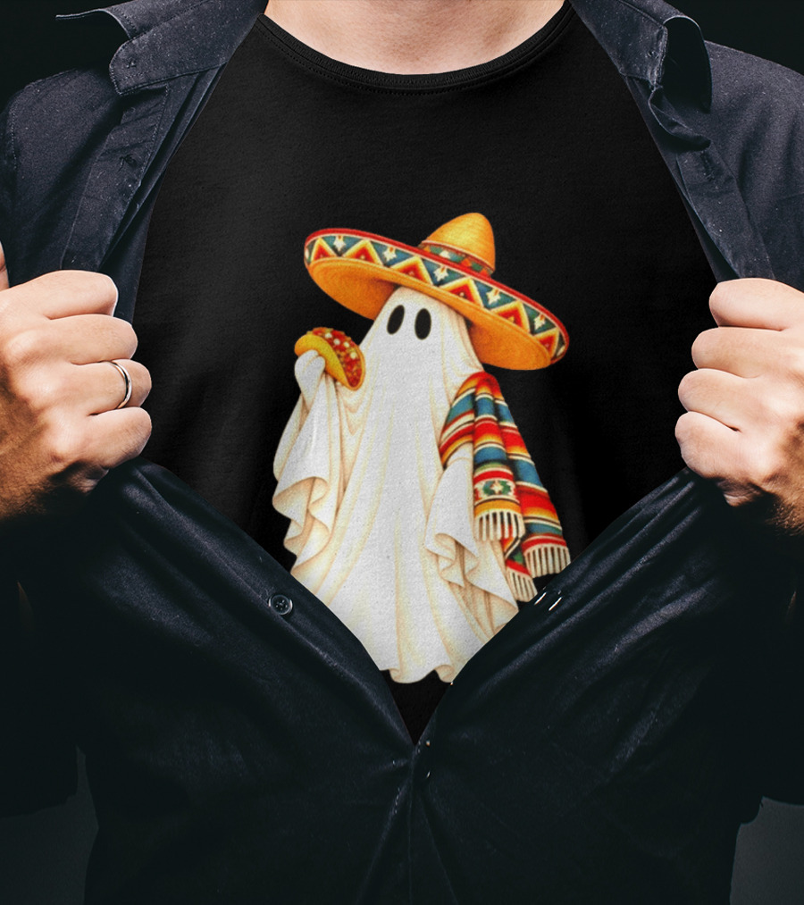 Me Ghosta Tacos Halloween Sombrero Ghost 2026 T-Shirt