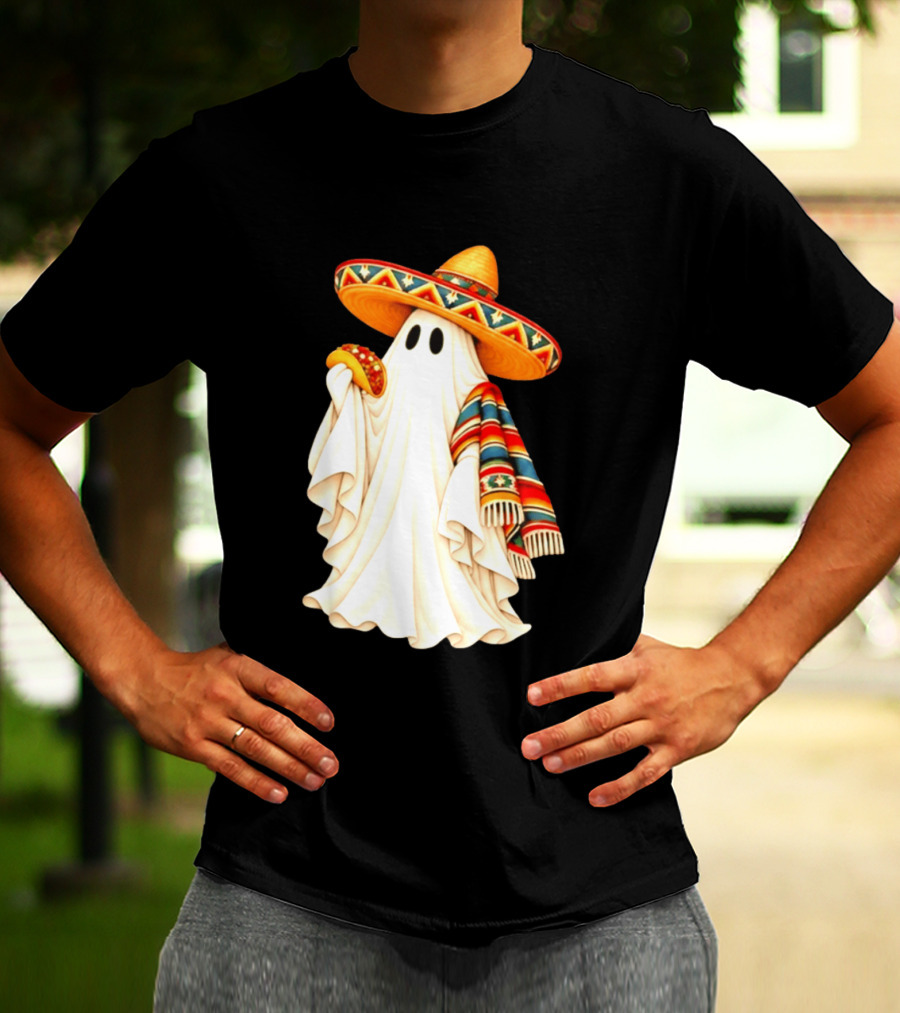Me Ghosta Tacos Halloween Sombrero Ghost 2026 T-Shirt
