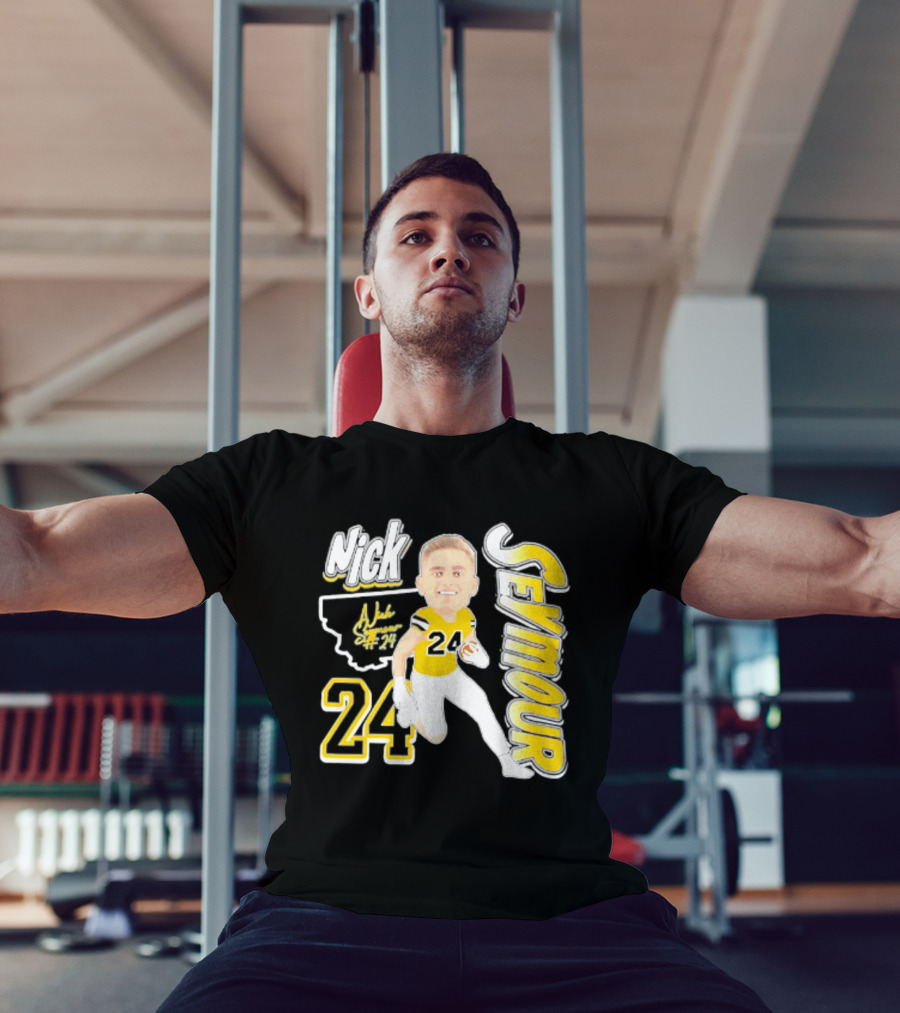 Nick Seymour Montana State Bobcats 2026 Player 24 Caricature T-Shirt