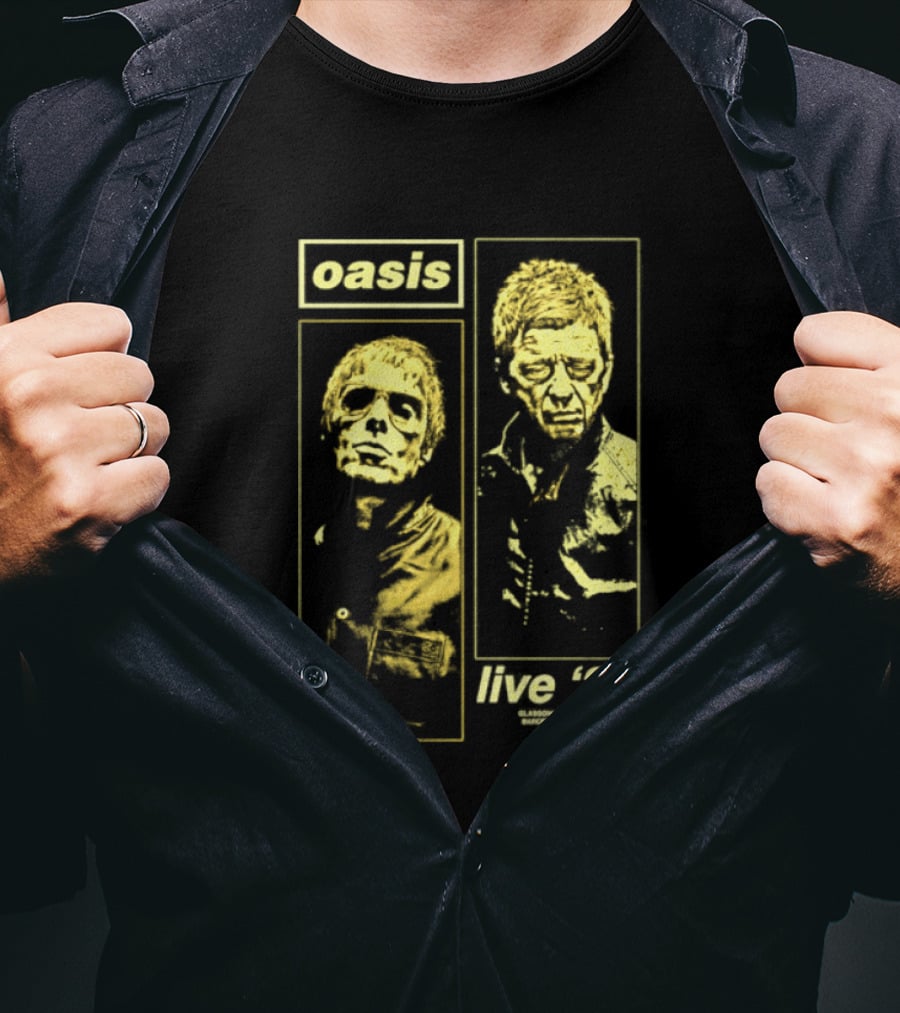 Oasis Live '27 Tour Glasgow Manchester Munich Barcelona Amsterdam Paris Rome Boston Las Vegas T-Shirt