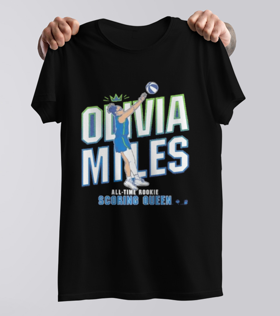 Olivia Miles All Time Rookie Scoring Queen Basketball T-Shirt
