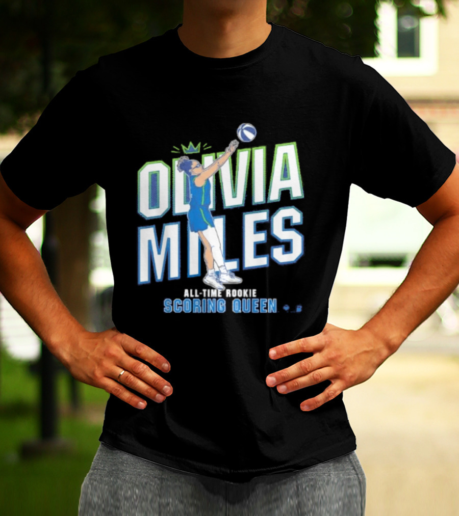 Olivia Miles All Time Rookie Scoring Queen Basketball T-Shirt