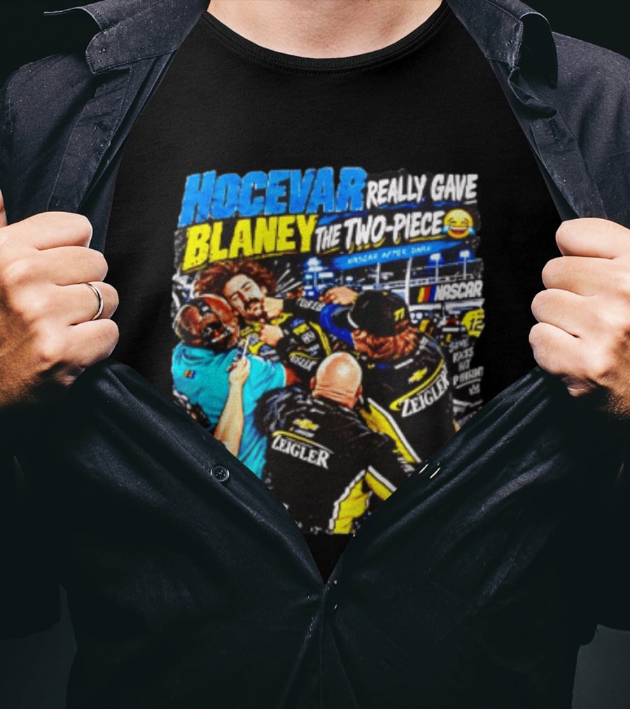 Hocevar Really Gave Blaney The Two Piece NASCAR After Dark T-Shirt