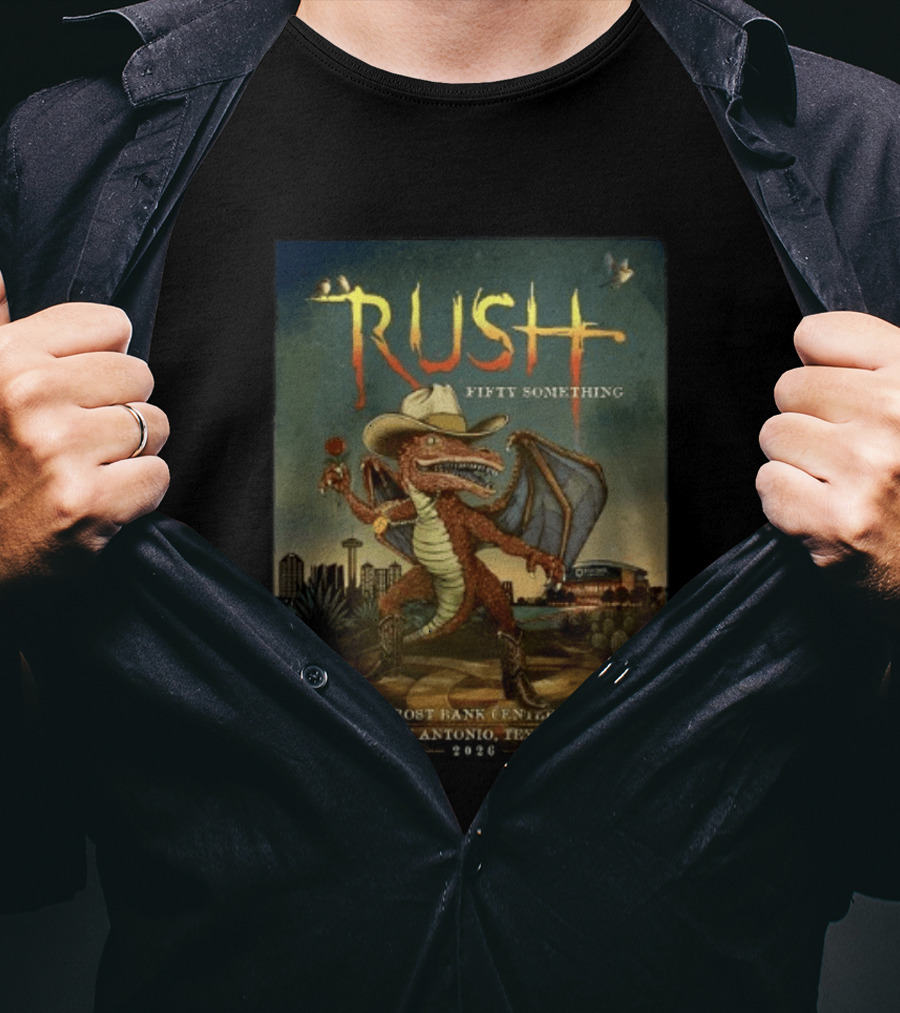Rush Fifty Something Frost Bank Center San Antonio Texas September 23 25 2026 T-Shirt