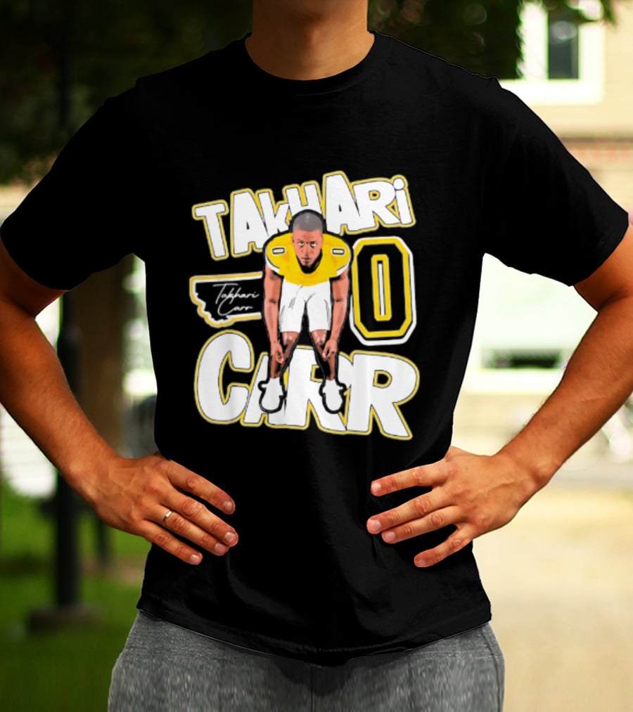 Takhari Carr Montana State Bobcats Player 2026 Caricature T-Shirt