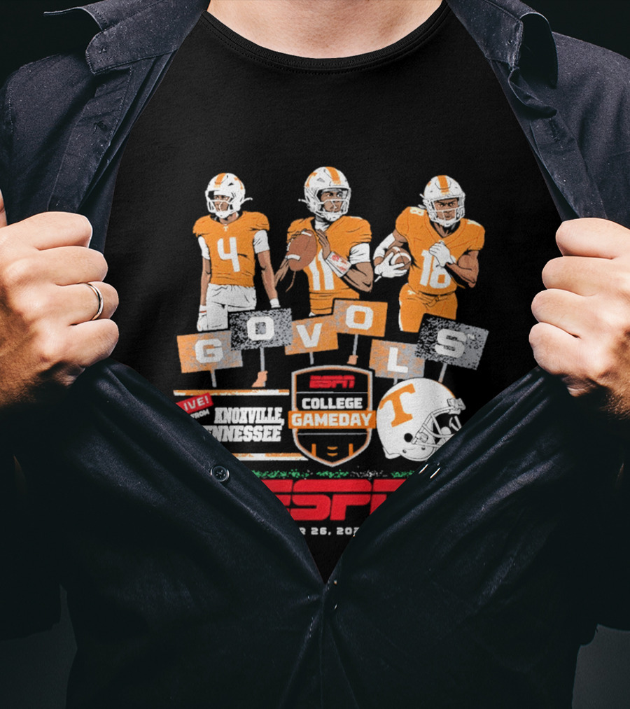 Tennessee Football ESPN College Gameday Go Vols Knoxville September 2023 Week 4 T-Shirt