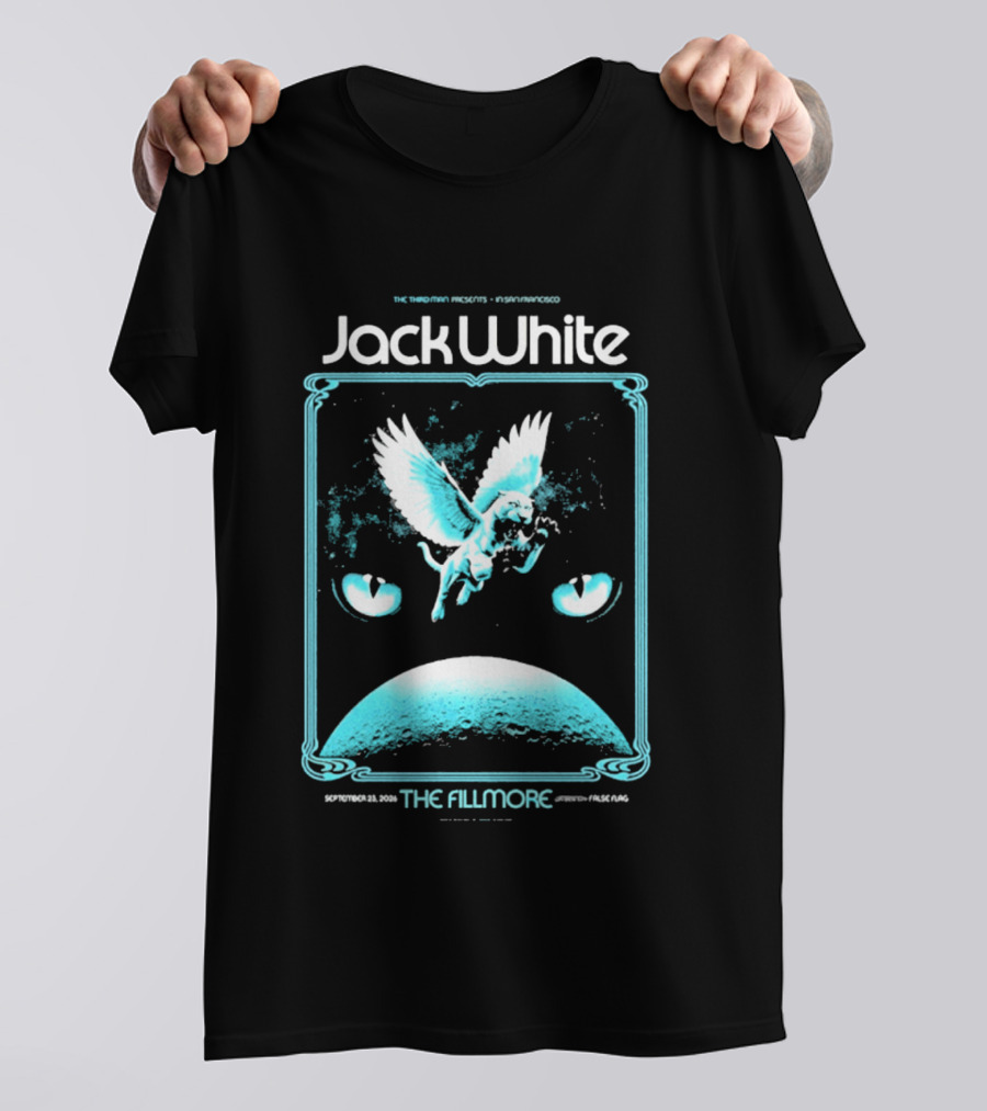 Jack White The Fillmore San Francisco September 23 2026 Angel Imagery Concert T-Shirt