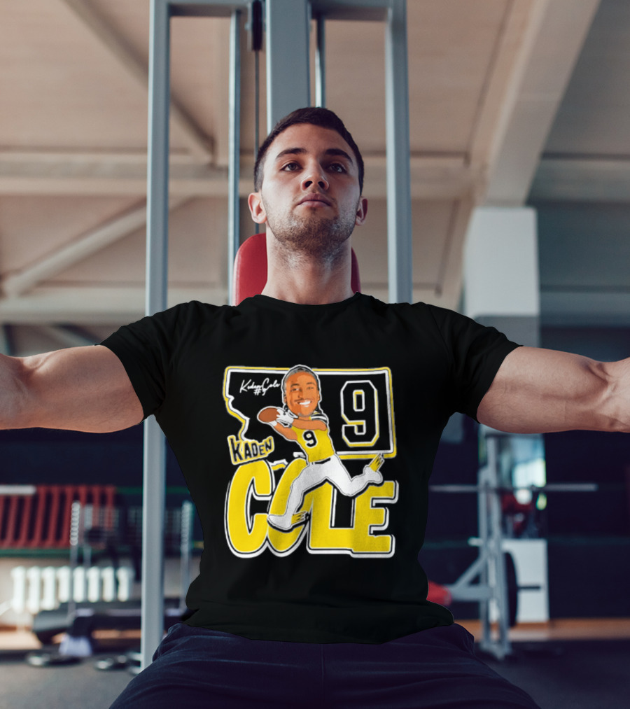 Kaden Cole Montana State Bobcats Player 2026 Caricature Number 9 T-Shirt