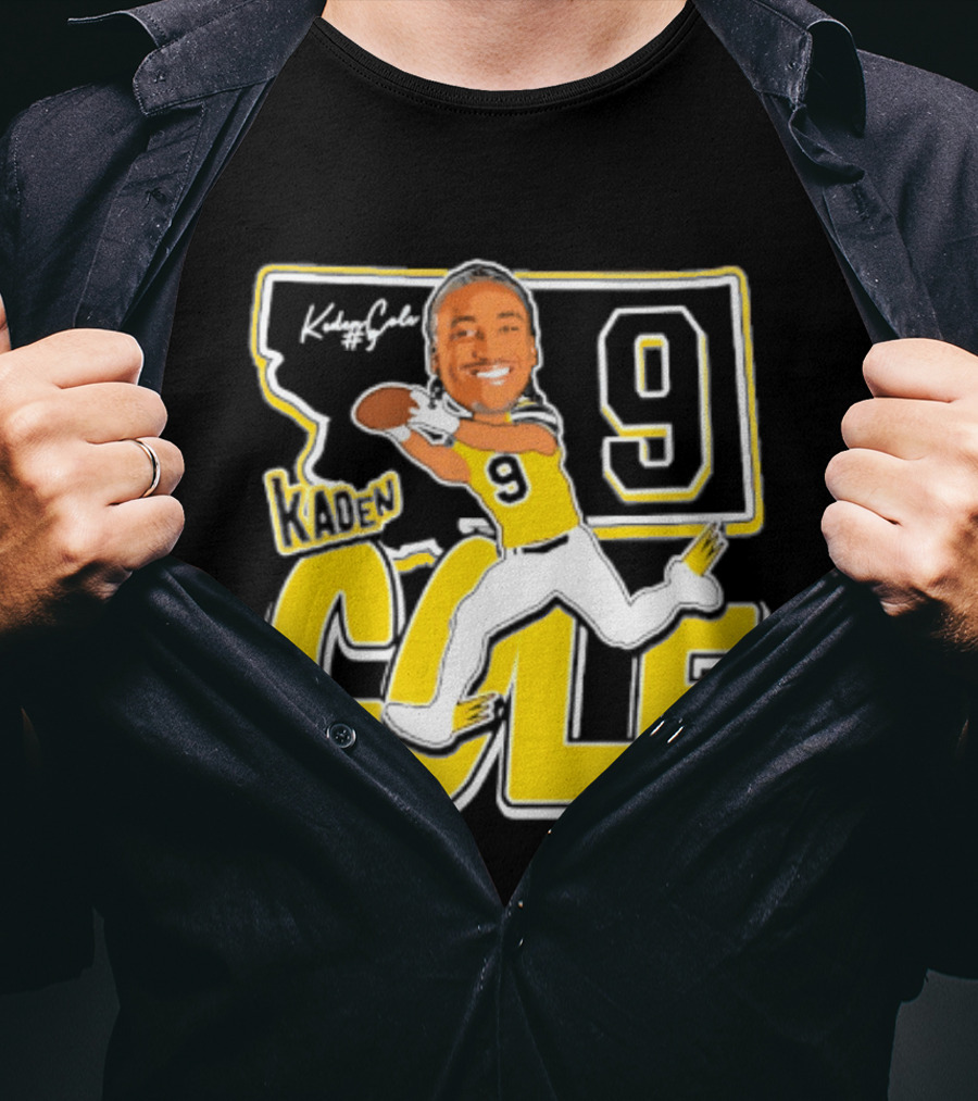 Kaden Cole Montana State Bobcats Player 2026 Caricature Number 9 T-Shirt