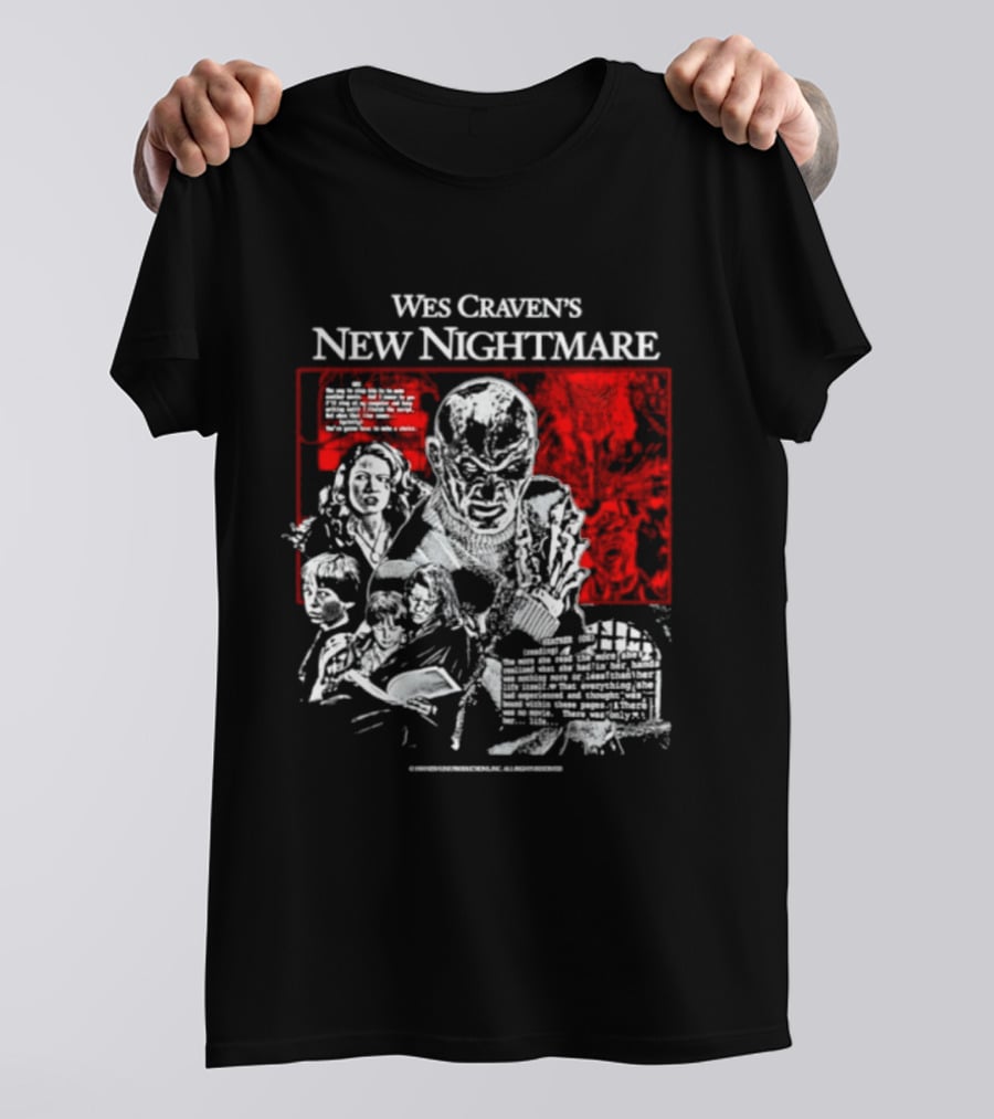 Wes Craven's New Nightmare Freddy Krueger Iconic Horror Movie T-Shirt