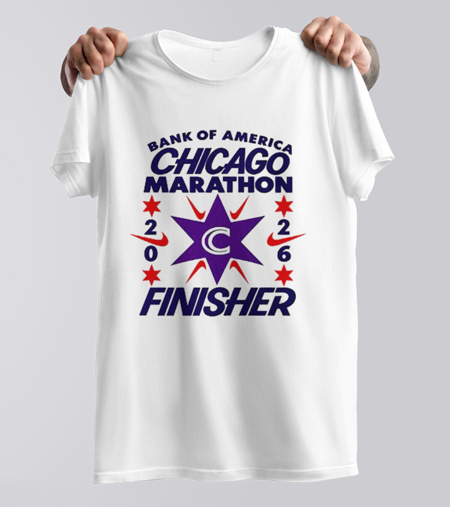 Bank Of America Chicago Marathon 2026 Finisher C Star Nike T-Shirt