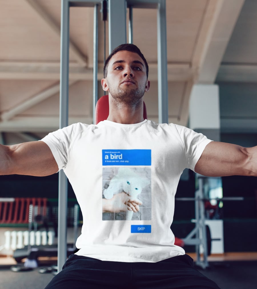 Select All Squares With A Bird Cat Captcha If There Are None Click Skip T-Shirt