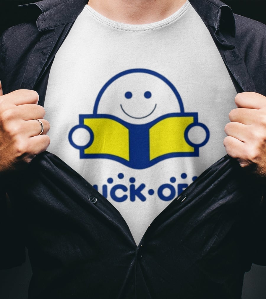 Smiley Face Fuck Off Reading Book Sarcastic T-Shirt