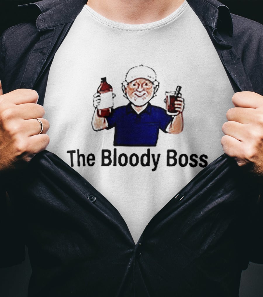 The Bloody Boss Cocktail Drinking Beverage Humor T-Shirt