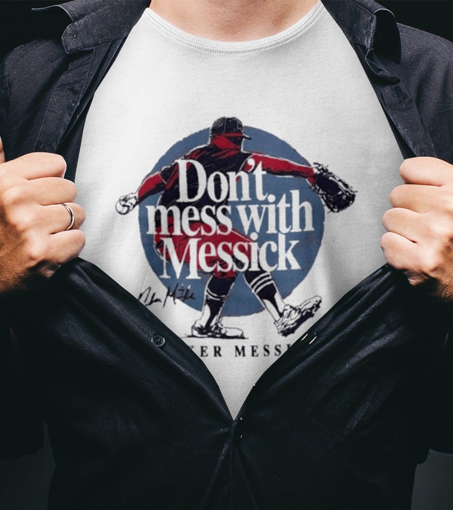Parker Messick Don't Mess With Messick Baseball Pitcher Action T-Shirt