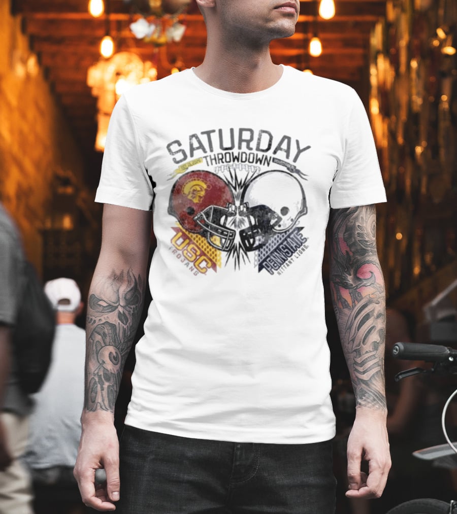 Saturday Throwdown Penn State Nittany Lions Vs USC Trojans Football 2026 T-Shirt