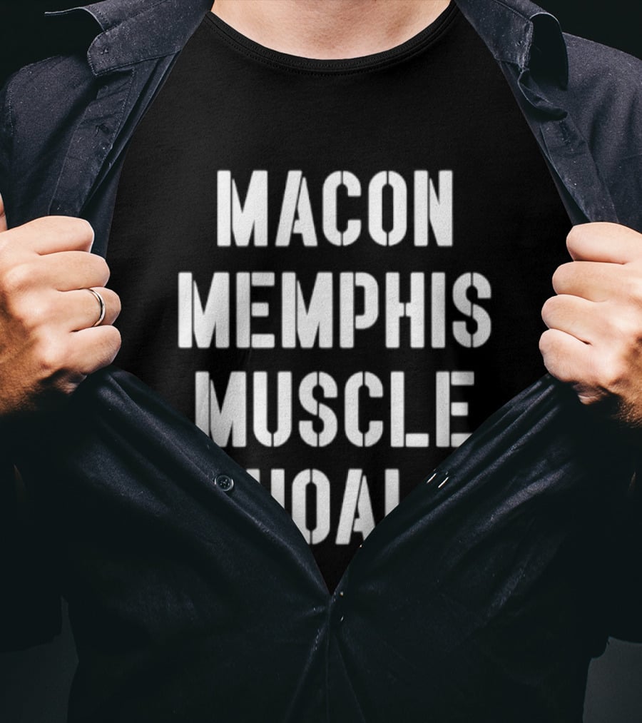 Macon Memphis Muscle Shoals Retro Southern Music Cities T-Shirt
