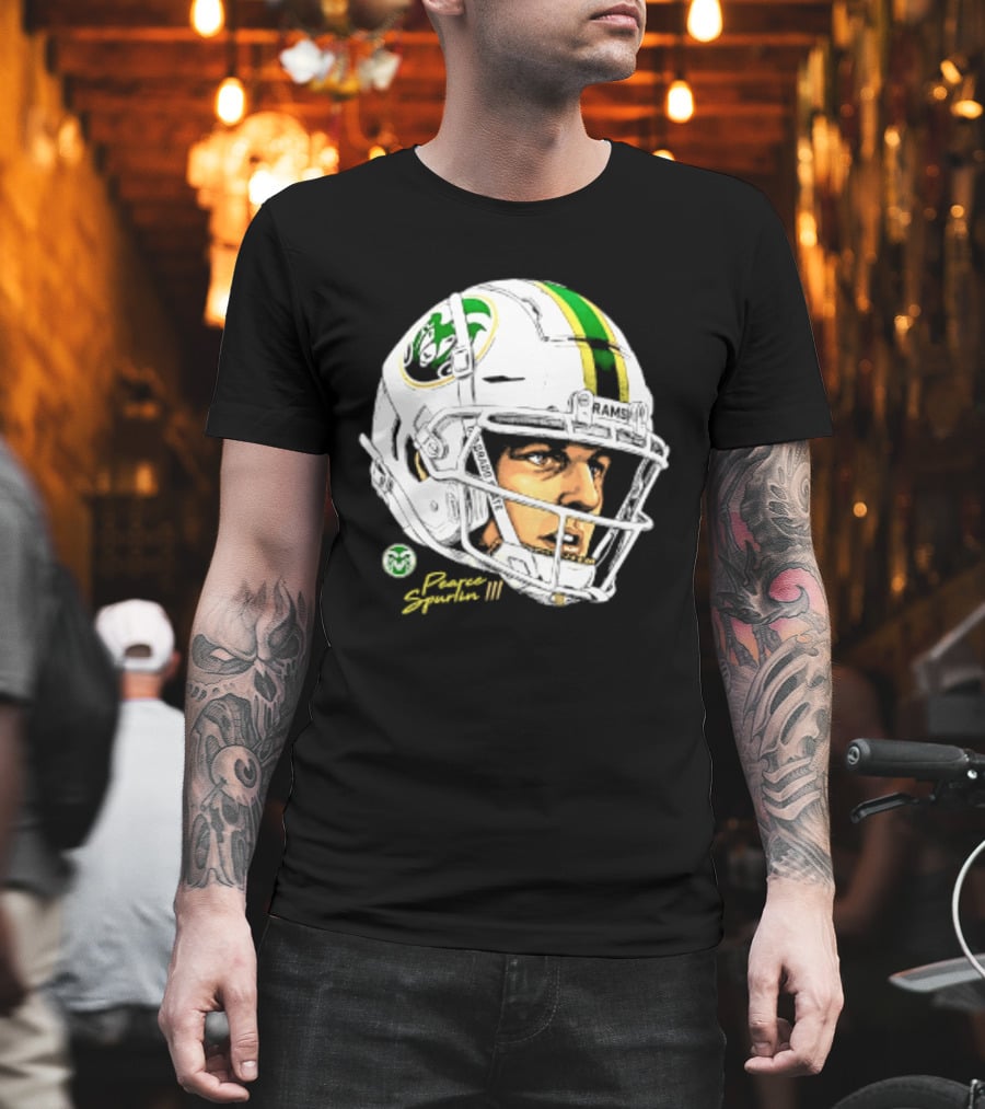 Darius Curry 3 Colorado State Rams NCAA Football Swag Head Prestigue Signature T-Shirt