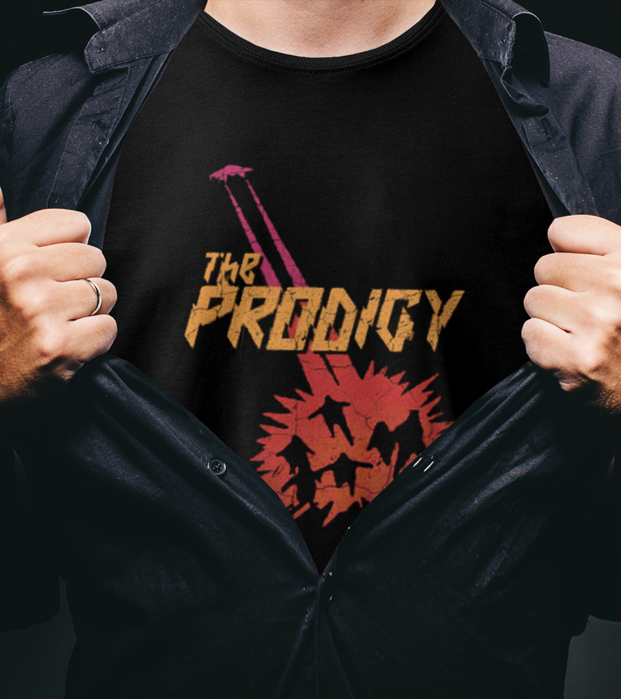 The Prodigy 2026 Tour Invaders UFO Explosion T-Shirt