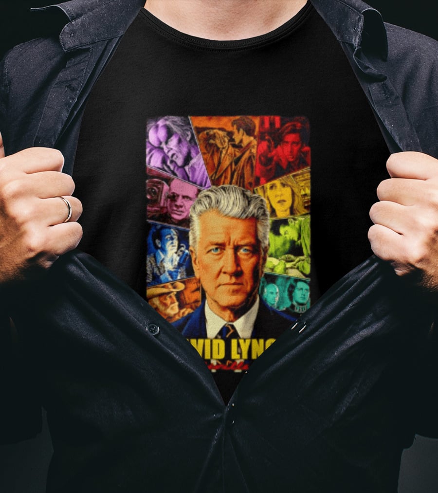 David Lynch Weirdsville USA Iconic Characters Collage T-Shirt